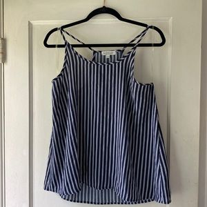 Stripped Racer Back Tank Top Blouse